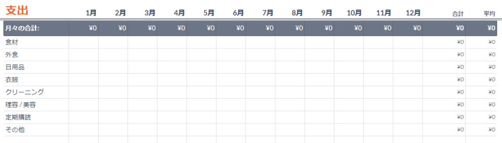 ライフプランニング表をExcelで自作した時の例